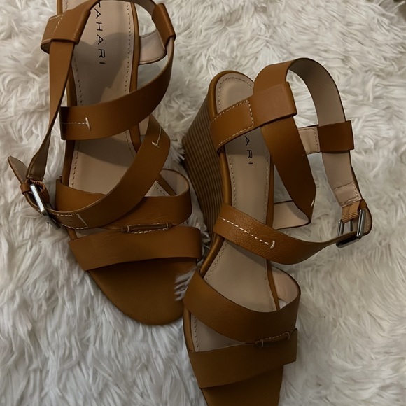 Wedge Sandal - camel color - Picture 6 of 6
